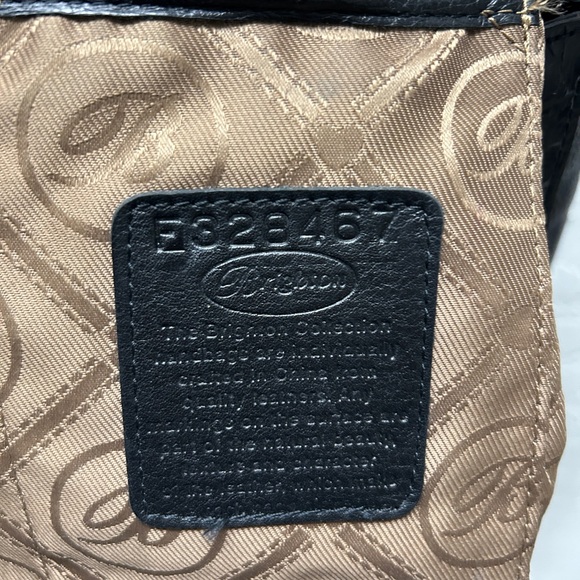 Brighton Croco Organizer Black Crossbody/Handbag - Picture 11 of 13